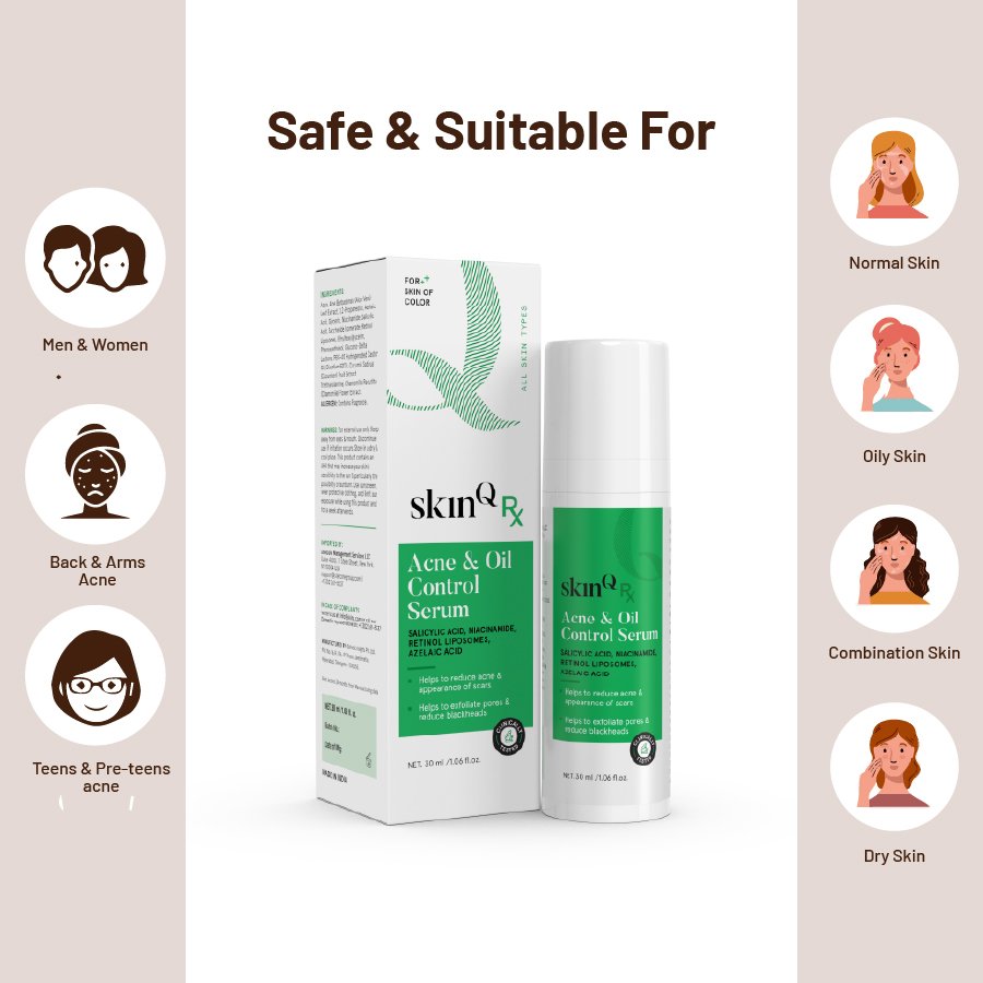 Acne & Oil Control Serum : Best Face Serum for Oily Acne-Prone Skin